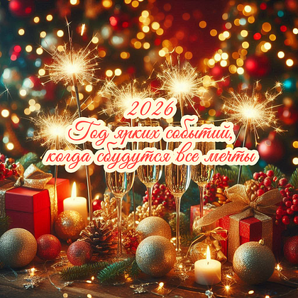 Открытки с Новым годом 2026: скачать 150+ картинок и поздравлений