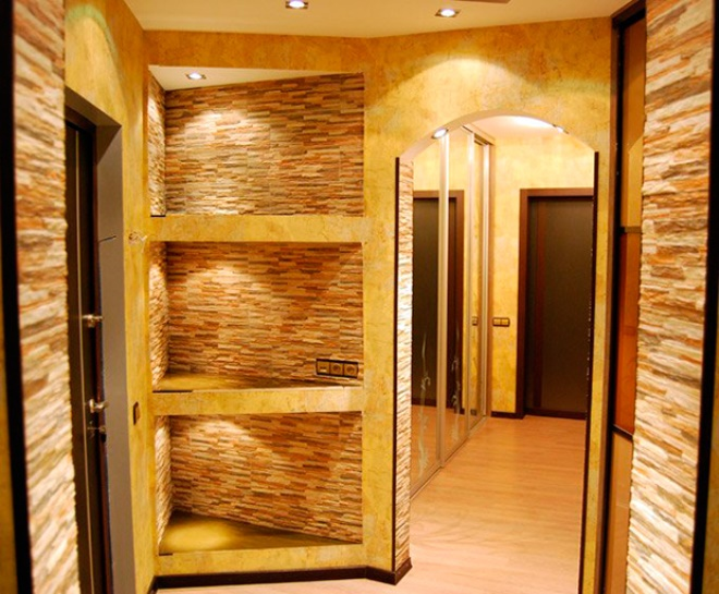 Гипсовый камень для внутренней отделки: как его использовать (42 фото)