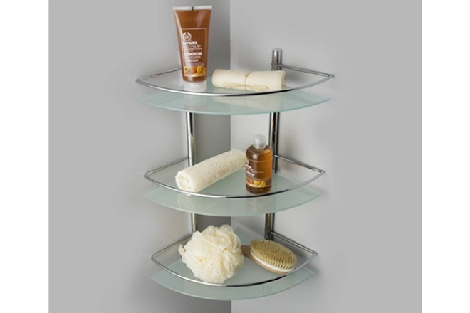 Полки в ванную комнату: фото, виды, материалы изготовления (78 фото)