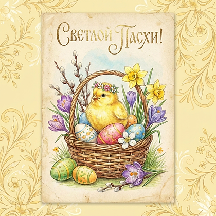 «Христос Воскрес!» Открытки с Пасхой: 140+ картинок и поздравлений