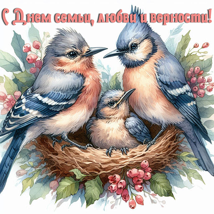 Открытки с Днем семьи, любви и верности: 140+ картинок и поздравлений