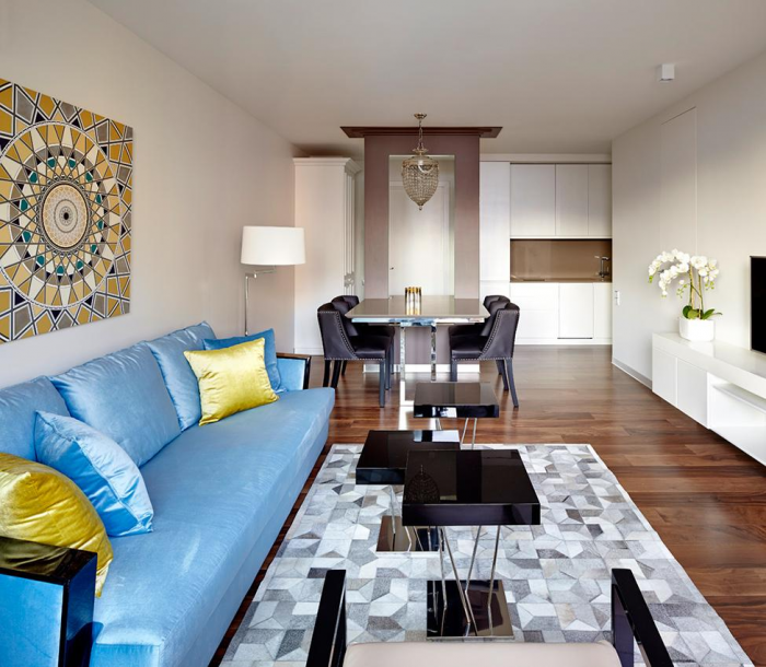 Как обустроить однокомнатную квартиру: планировка, отделка, цвет, свет (64 фото)