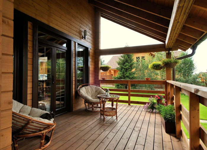 Веранда в частном доме: самые беспроигрышные варианты оформления (71 фото)