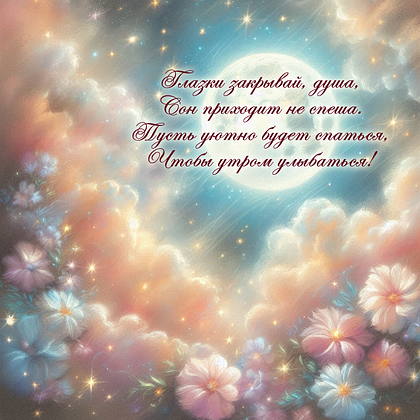 Открытки с пожеланием спокойной ночи: 100+ красивых картинок