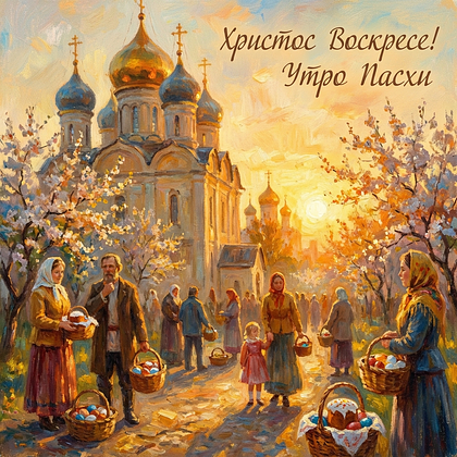 «Христос Воскрес!» Открытки с Пасхой: 140+ картинок и поздравлений