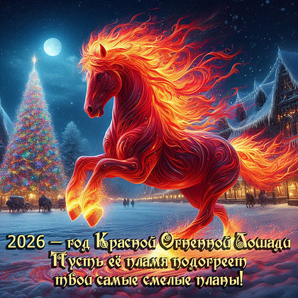 Открытки с Новым годом 2026: скачать 150+ картинок и поздравлений