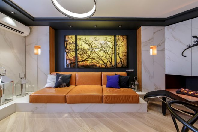 Комната с подиумом: несколько секретов по обустройству (67 фото)