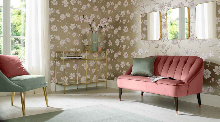 Обои в гостиную: разновидности, цвета, принты и стили (74 фото)