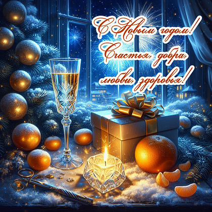 Открытки с Новым годом 2026: скачать 150+ картинок и поздравлений