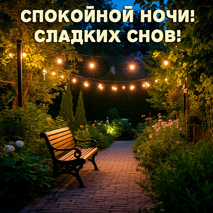 Открытки с пожеланием спокойной ночи: 100+ красивых картинок