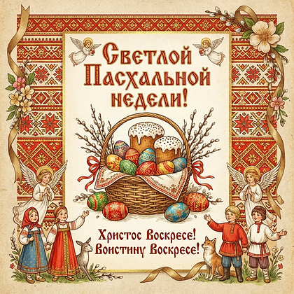 Открытки на Пасхальную неделю: 50+ картинок и поздравлений для Светлой седмицы