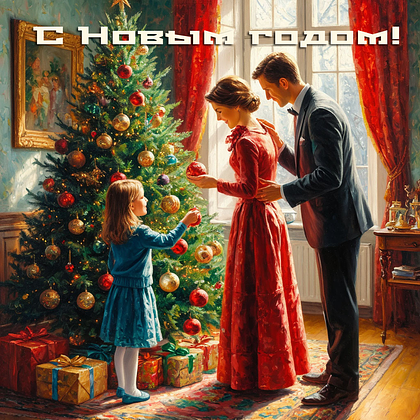 Открытки с Новым годом 2026: скачать 150+ картинок и поздравлений