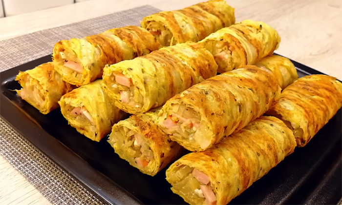 Превращаем пекинскую капусту в основу закуски. Теплые роллы разлетятся за секунды