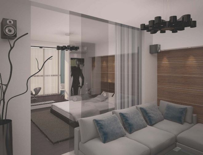 Планировка однокомнатной квартиры для семьи с двумя детьми (36 фото)