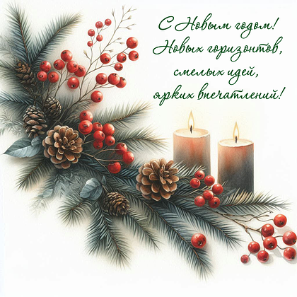 Открытки с Новым годом — 2026: 60+ картинок и поздравлений