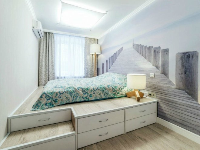 Комната с подиумом: несколько секретов по обустройству (67 фото)