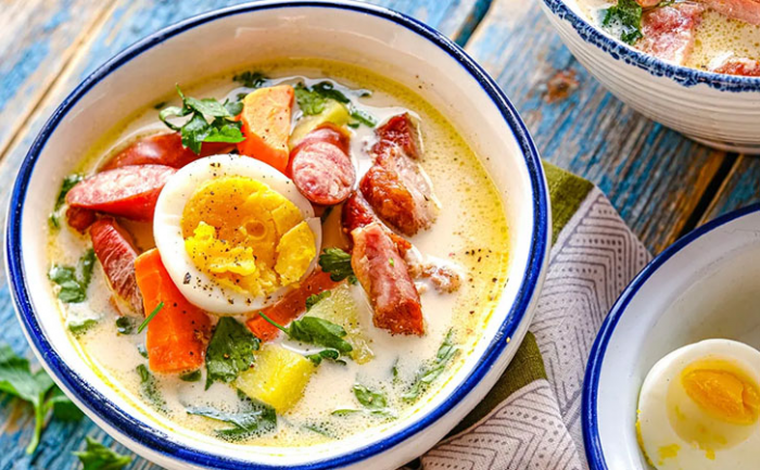 Польский Журек на ржаной закваске: королевский суп вкуснее солянки