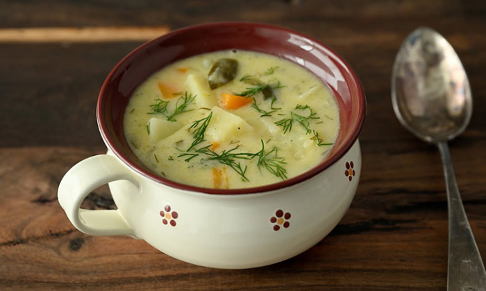 Картофельный суп без грамма мяса, но сытный словно солянка