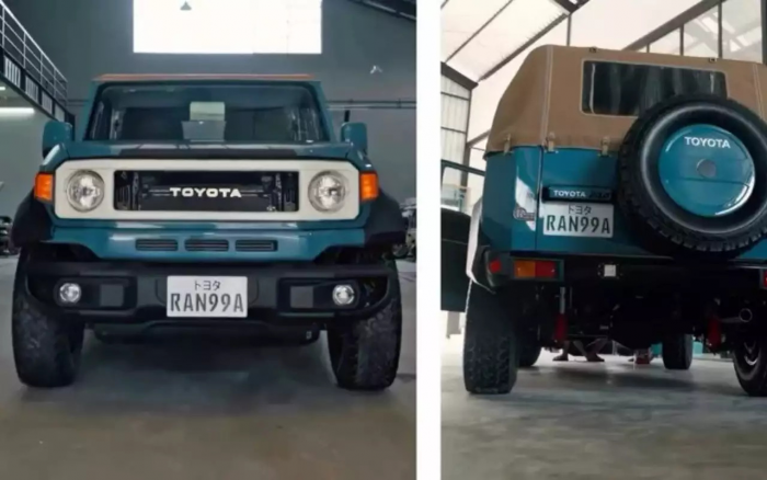 Бюджетную Тойоту превратили в винтажный Land Cruiser: подробности о проекте