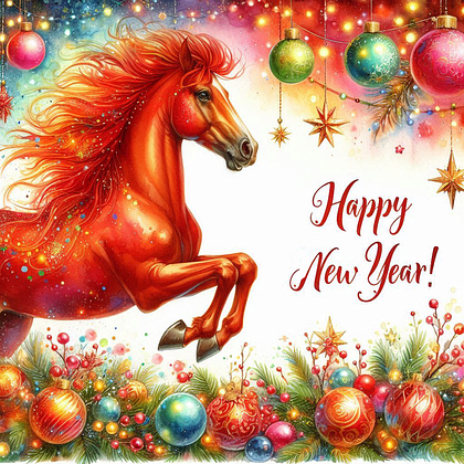 Открытки с Новым годом — 2026: 60+ картинок и поздравлений
