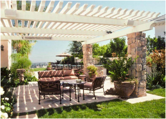 Дизайн двора частного дома: правила создания гармоничного пространства в разных стилях (124 фото)