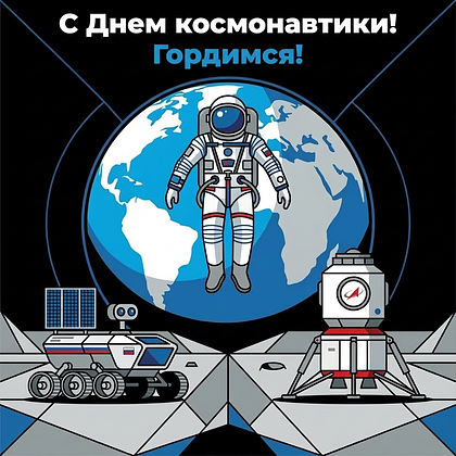 «Поехали!» Открытки с Днем космонавтики: 140+ картинок и поздравлений на 65-летие первого полета