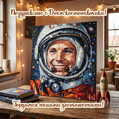 «Поехали!» Открытки с Днем космонавтики: 140+ картинок и поздравлений на 65-летие первого полета