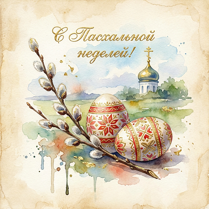 Открытки на Пасхальную неделю: 50+ картинок и поздравлений для Светлой седмицы