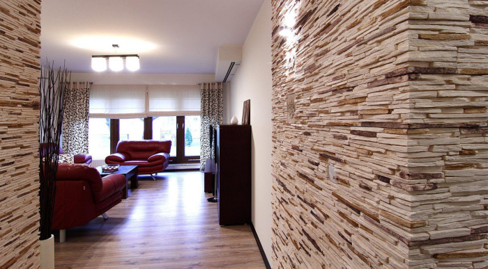 Гипсовый камень для внутренней отделки: как его использовать (42 фото)