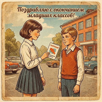 Открытки на выпускной в начальной школе: 60+ картинок и поздравлений