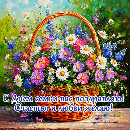 Открытки с Днем семьи, любви и верности: 140+ картинок и поздравлений