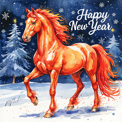 Открытки с Новым годом 2026: скачать 150+ картинок и поздравлений