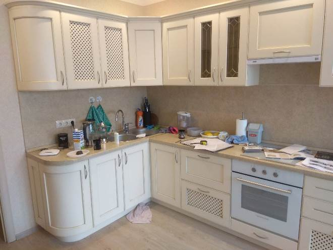 Как покрасить фасад кухни своими руками (81 фото)