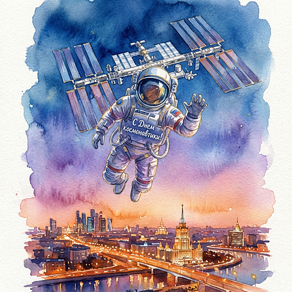 «Поехали!» Открытки с Днем космонавтики: 140+ картинок и поздравлений на 65-летие первого полета