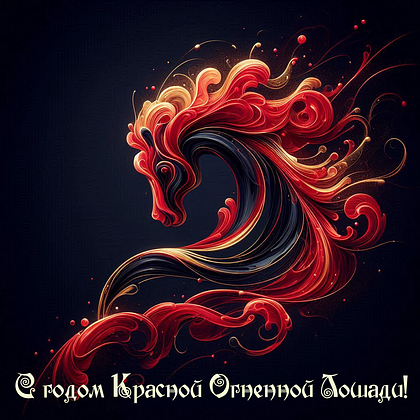 Открытки с годом Красной Огненной Лошади: 60+ картинок и поздравлений