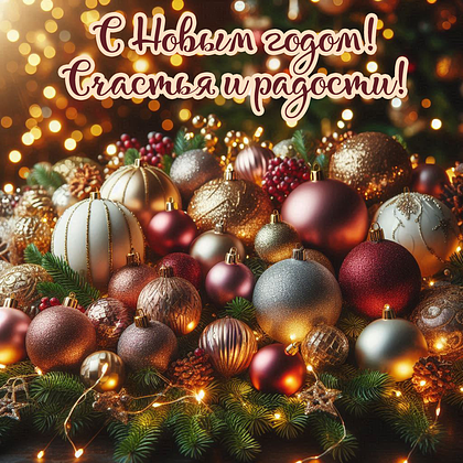 Открытки с Новым годом — 2026: 60+ картинок и поздравлений