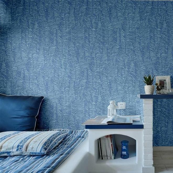 Голубые обои в спальне: как создать теплую и уютную обстановку (40 фото)