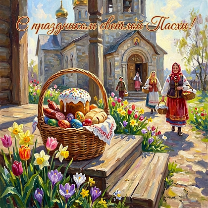 «Христос Воскрес!» Открытки с Пасхой: 140+ картинок и поздравлений