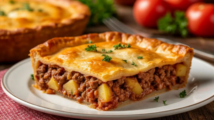 Пирог, который тает во рту: мясной с картошкой на кефирном тесте — готовится проще простого