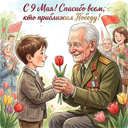 Открытки с Днем Победы 9 Мая в 2026 году: 140+ картинок и поздравлений