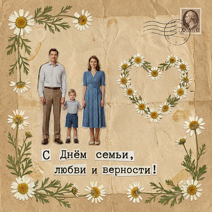 Открытки с Днем семьи, любви и верности: 140+ картинок и поздравлений