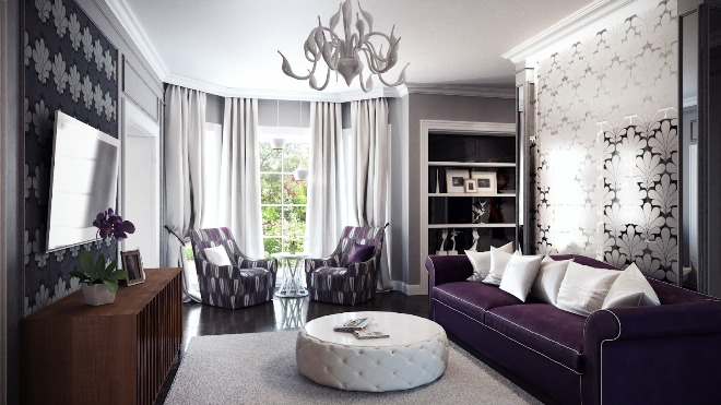 Обои-компаньоны: фото, примеры для зала, оригинальные приемы и стандартные способы создания эффектного интерьера (83 фото)