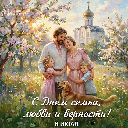 Открытки с Днем семьи, любви и верности: 140+ картинок и поздравлений