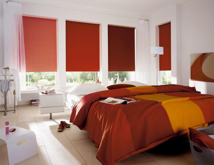 Жалюзи в спальню: фото, разновидности, материалы и цвета (55 фото)