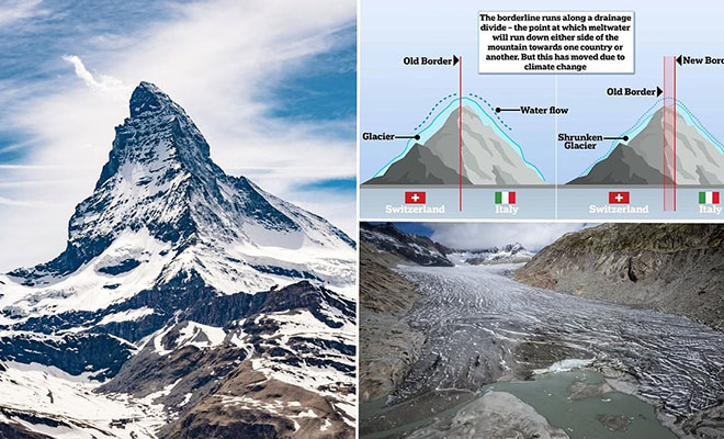 Альпийская граница между Италией и Швейцарией растаяла, теперь она пройдет по-другому