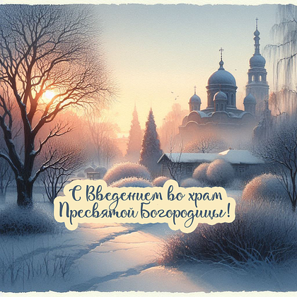 Открытки с Введением во храм Пресвятой Богородицы: 40+ картинок и поздравлений