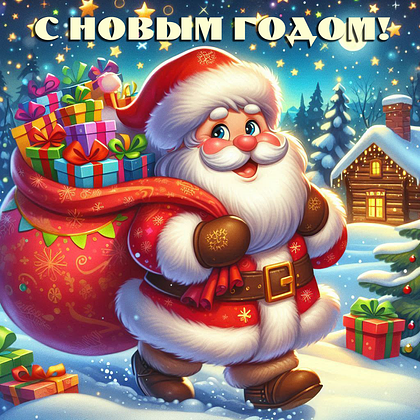 Открытки с Новым годом 2026: скачать 150+ картинок и поздравлений