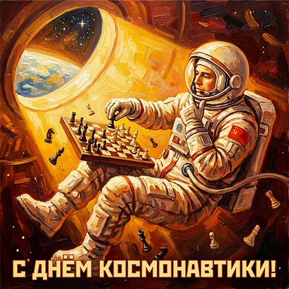 «Поехали!» Открытки с Днем космонавтики: 140+ картинок и поздравлений на 65-летие первого полета