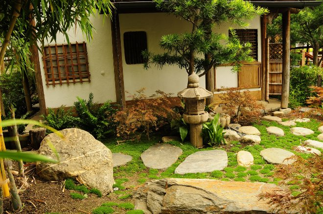 Дизайн двора частного дома: правила создания гармоничного пространства в разных стилях (124 фото)