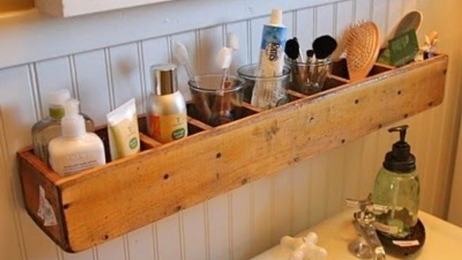 Полки в ванную комнату: фото, виды, материалы изготовления (78 фото)
